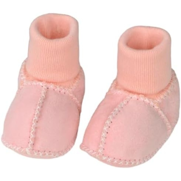 Warm Fur Baby Sock Shoes, Winter Warm Snow Boots Soft Sole Crib Shoes Booties for Newborn Infant Toddler