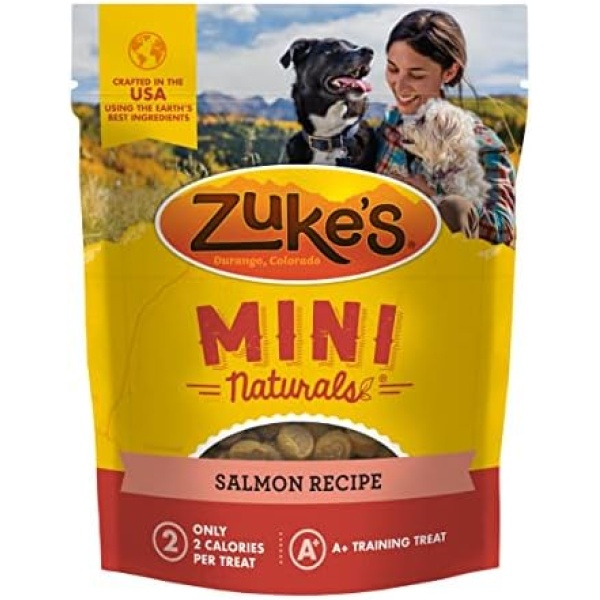 Zuke'S Mini Naturals Salmon Recipe Dog Treats - 16 Oz. Pouch