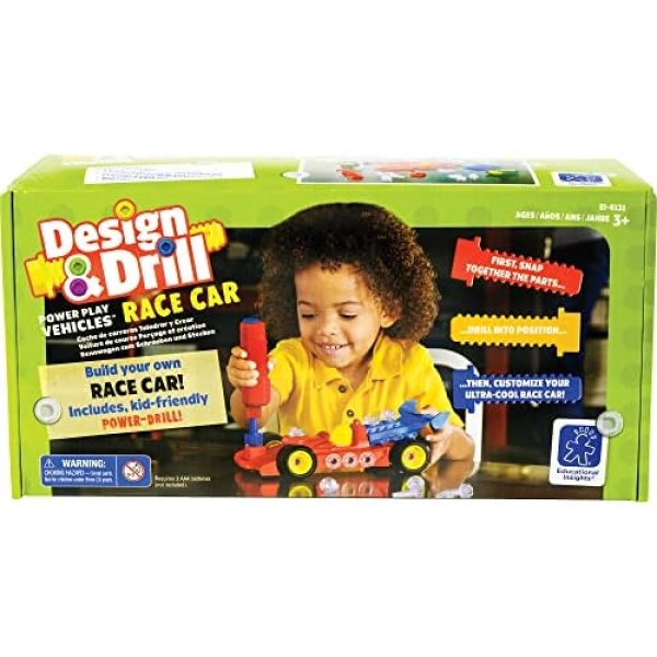 Educational Insights Design and Drill Power Play Vehicles Race Car