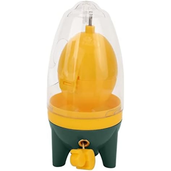 Egg Spinner, Fun Shape High Torsion Rotation Homogeneous Hand Powered Portable Golden Egg Maker, Egg Shaker Kitchen Gadget for Golden Egg Making Egg Spinner Portable Egg Scrambler(Dark Green)