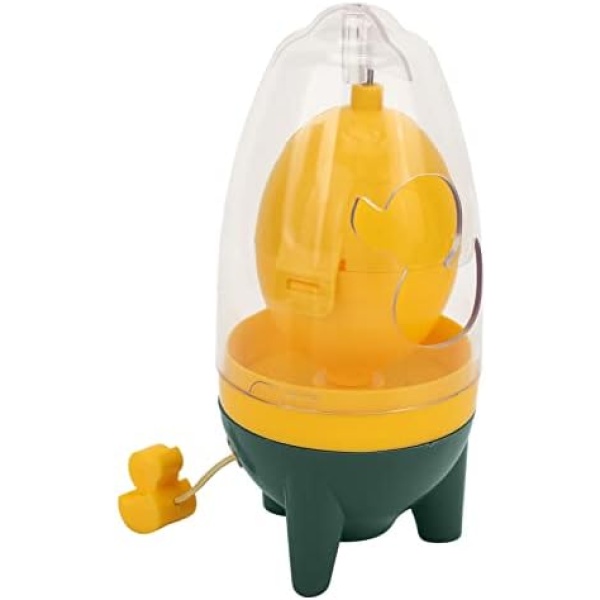 Egg Spinner for Boiled Golden Eggs, Hand Powered Egg White and Yolk Spin Mixer Portable Golden Egg Maker Egg Shakers Egg Homogenizer Manual Puller Egg Scrambler(Dark Green)