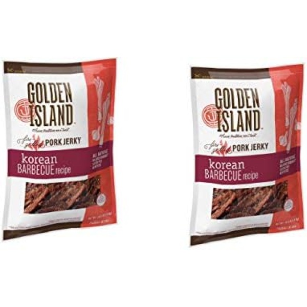 Golden Island Natural Style Pork Jerky, Korean Barbecue Recipe, 14.5oz