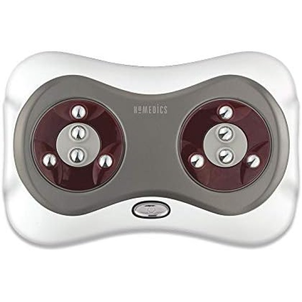 HoMedics Shiatsu Deluxe Foot Massager with Heat 4 Rotational Heads, 10 Massage Nodes, Therapeutic Kneading & Rolling Warming Massage