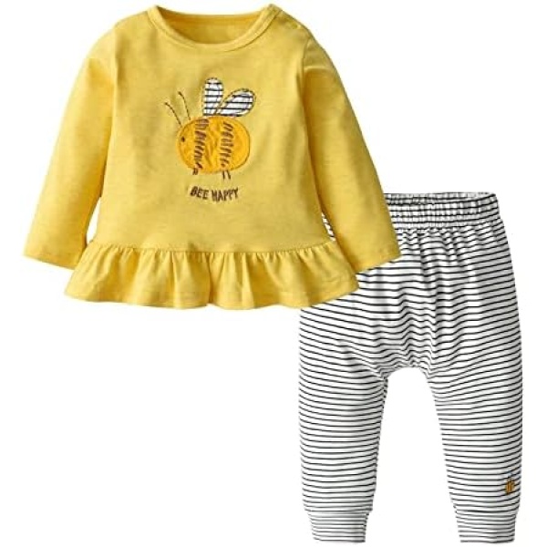 Infant Baby Girl Clothes Long Sleeve T-Shirt Pants Fall Winter 2pcs Outfit Clothing Set