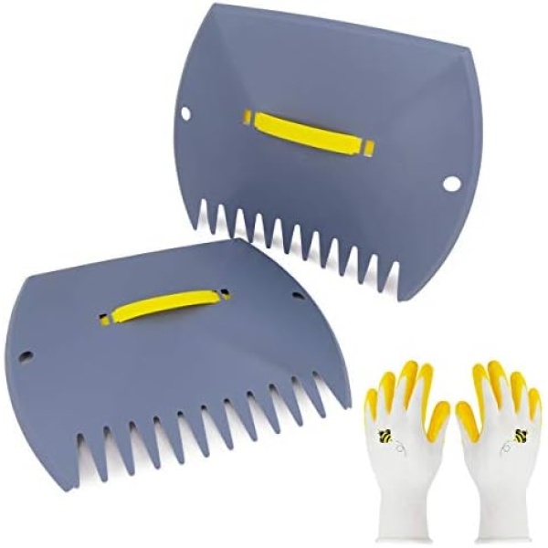 Jardineer Leaf Scoops and Claws, Lightweight Leaf Grabber Claws, Yard Scoops for Leaves, Grass, Lawn Clippings, Twigs or Debris (1 Pack)