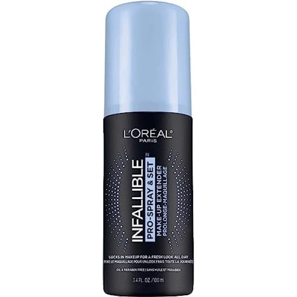 L’Oréal Paris Infallible Pro-Spray & Set Makeup Extender Setting Spray, Locks in Makeup All Day, Oil & Paraben Free, 100ml