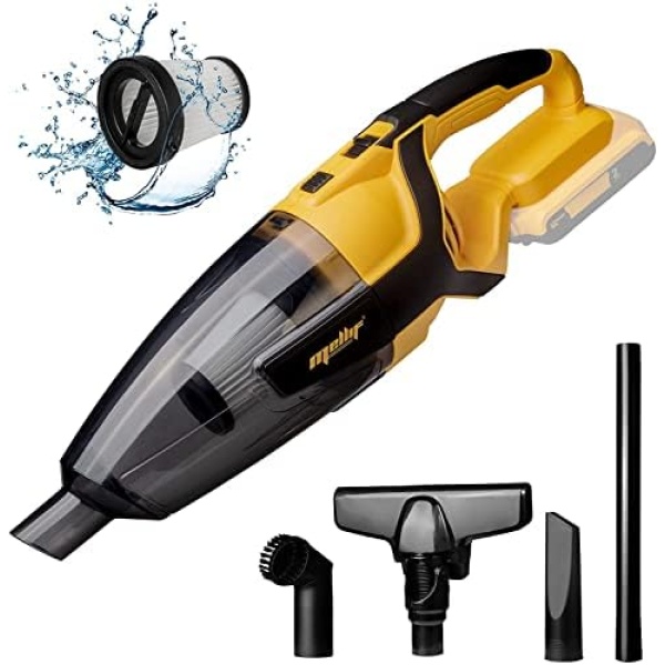 Mellif Cordless Vacuum for Dewalt 20V Max Battery, Handheld Electric Power Vacuum Cleaner for Hardwood Floor Carpet Pet Hair Car (No Battery)