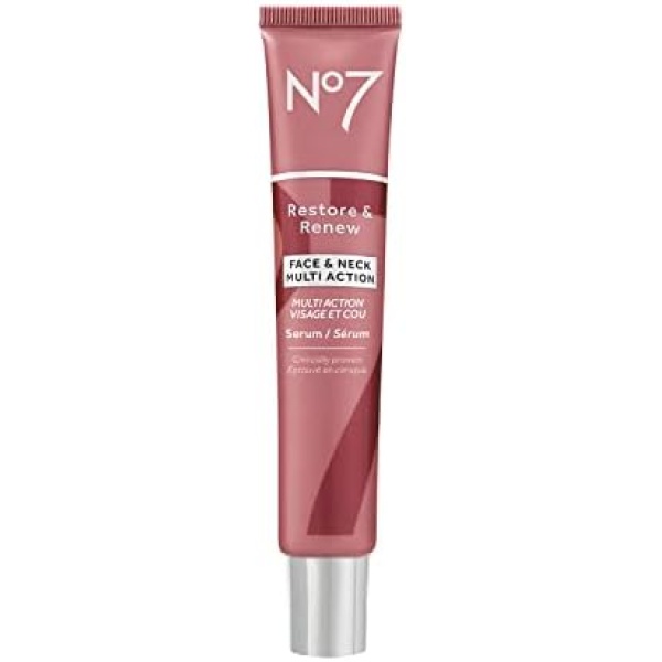 No7 Restore & Renew Face & Neck MULTI ACTION Serum 50ml