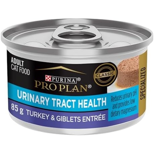 Purina Pro Plan Focus Adult Urinary Tract Health Formula Turkey & Giblets Entree Cat Food (24 Pack), 3 oz