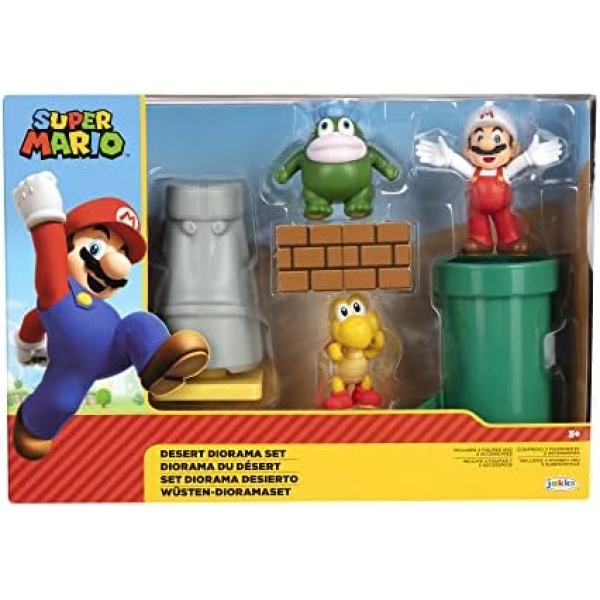 SUPER MARIO Action Figure Playset 2.5-Inch Desert Diorama Set