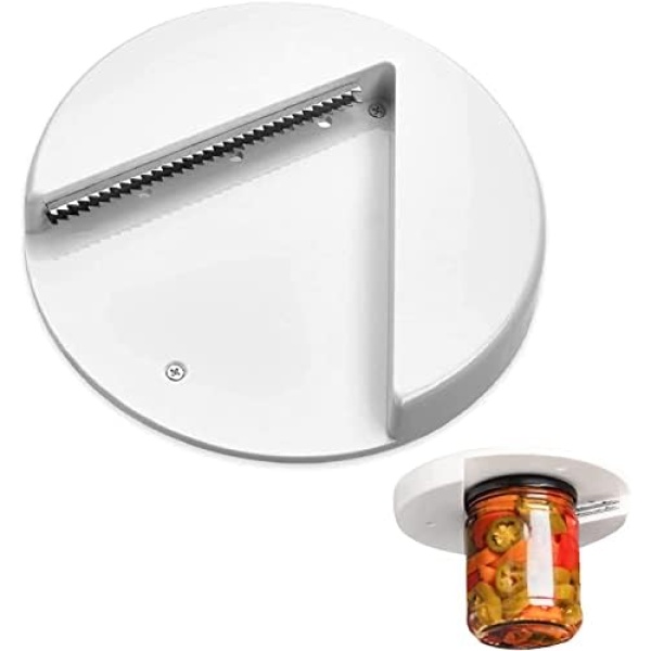 Under Cabinet Jar Opener - Premium Lid Gripper and Can Opener for Multi-Sized Jars, Bottles and Containers, Simple Useful Effortlessly Ideal Kitchen Gadget, Perfect for Arthritis, Weak Hands, and Seniors