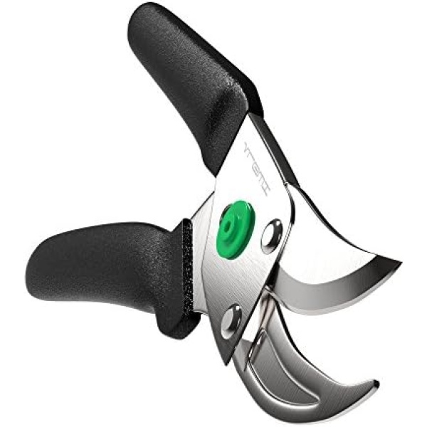 Vremi Garden Pruning Shears - Heavy Duty Garden Clippers with Rust Proof Stainless Steel Blades - Handheld Gardening Tools Bypass Pruner Shears (Double)