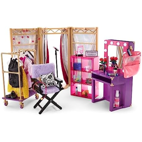 American Girl Girl of The Year Kavi Sharma 18-inch Doll Backstage Set Featuring 50+ Pieces for Ages 8+