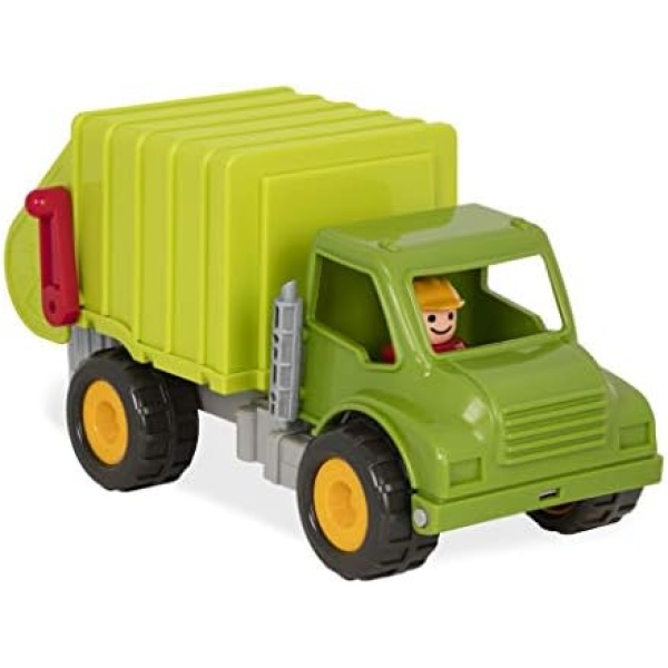 Battat – Green Recycling Truck – Classic Toddler Trucks – Eco-Friendly Toy – Soft Rubber Wheels – 18 Months + – Garbage Truck