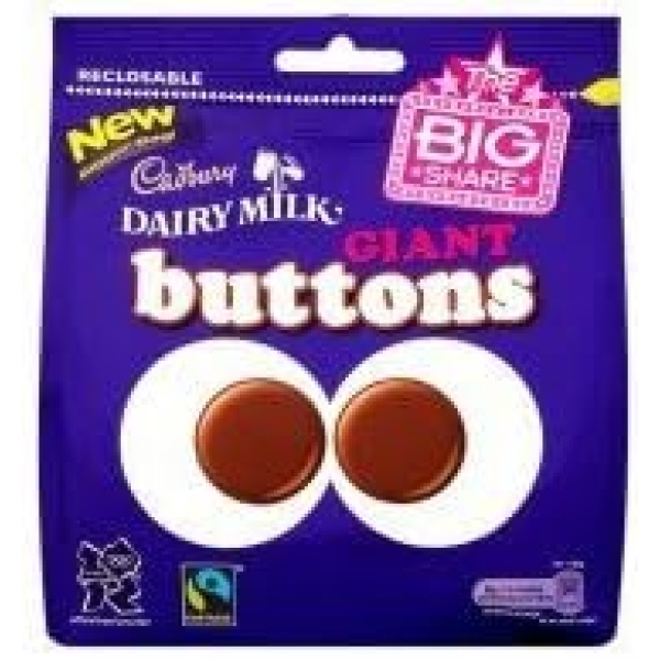 CADBURY DAIRY MILK GIANT BUTTONS LARGE BAG by CADBURY