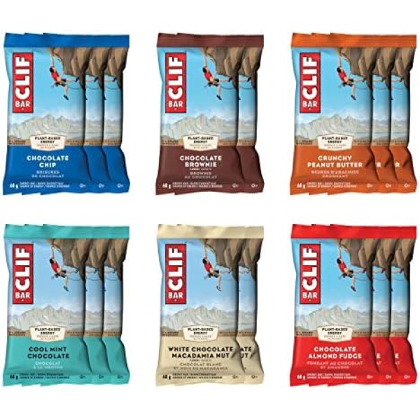 CLIF BAR - Energy Bars - Best Sellers Variety Pack - Plant Based (2.4 Ounce Protein Bars, 16 Count) Packaging & Assortment May Vary - Amazon Exclusive