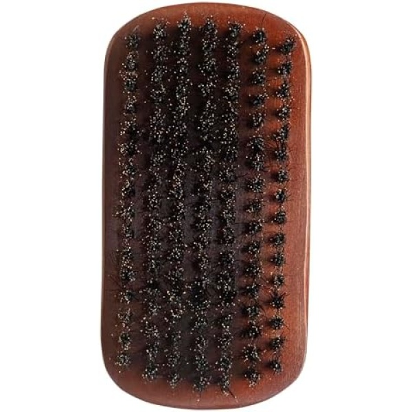 Diane medium firmness reinforced boar bristle, curved military style wave mens hair brush, d8175