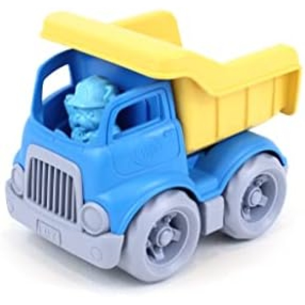 Green Toys CDPB-1262 Dumper Construction Truck Toy, Blue & Yellow