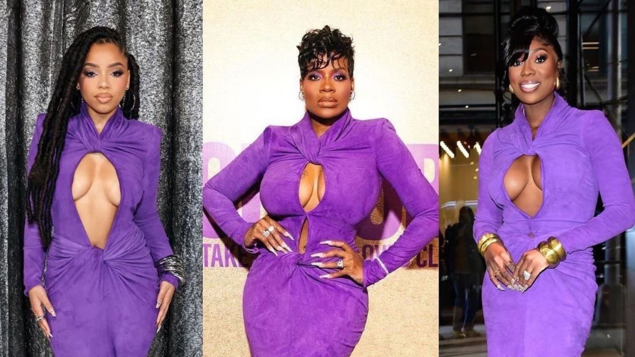 LaQuan Smith’s Purple $2,395 Suede Keyhole Twisted Gown is a Celeb Favorite Amognst Chloe Bailey, Fantasia, & Wendy Osefo – Fashion Bomb Daily