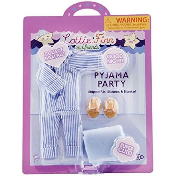 Lottie Pyjama Party | Slumber Party Doll Pajamas | Bedtime Doll Clothes | Bedtime Doll Accessories