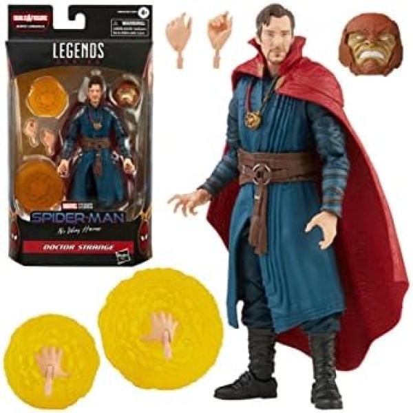 Marvel Legends Series Doctor Strange 6-inch Collectible Action Figure Toy and 4 Accessories and 1 Build-A-Figure Part(s)