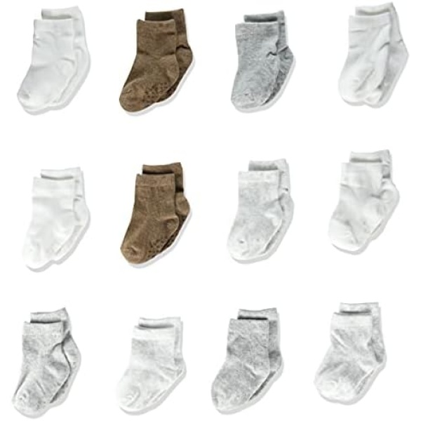 Simple Joys by Carter's baby-girls 12-pack Neutral Sock CrewSocks