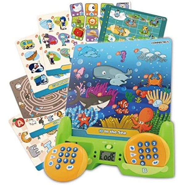 BEST LEARNING Connectrix Junior - Ideal Memory Matching Game for Kids - Interactive Educational Match Cards for 3-8 Year Olds - Classic 2-Player Concentration Card Toys for Toddlers