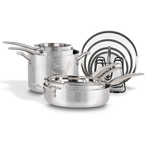 Cuisinart 11-pc Stainless Steel Nesting Cookware Set, N91-11C