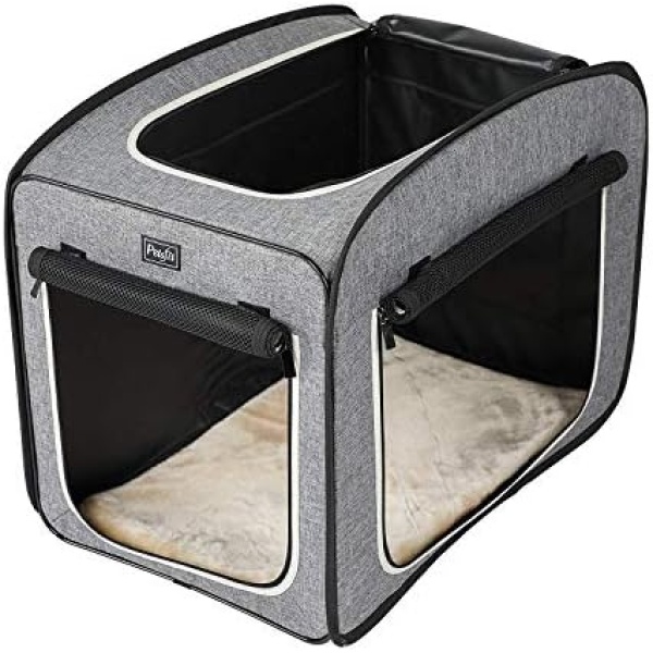 Petsfit Portable Pop Open Pet Play Cube, Lightweight Soft Dog Crate,27” x 18” x 22”