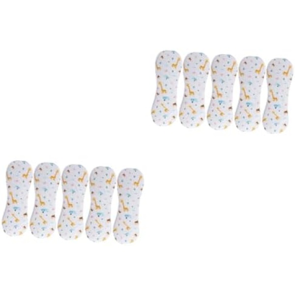 ibasenice 10 Pcs Diapers Printing Pañaleras Para Niño Infant Diaper Baby Cotton Diaper Labeling Breathable