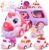 1 2 3 Year Old Girl Toys Gifts, Exssary Unicorn Toy Trucks Cars for Toddlers 1-3 Christmas Birthday Gifts for 1 2 Year Old Girls Toddler Toys 1-2 Year Old Princess Truck Toys for Girls Age 1+