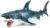 10 Inches Large Shark Toys for Boy Megalodon Toy Great White Shark Action Figure Toys Sea Life Animal Simulation Model 1:20 Scale Realistic Plastic Shark Toy for Kids 4-12 Soft-Touch Shark Cake Topper