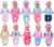 10 Sets Lovely Doll Clothes with Hat Headband Accessories Total 24 Pcs for 15 inch Baby Doll, 43cm New Born Baby Doll, 18 Inch Girl Doll