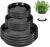 12 Pack Plant Saucer – 6 8 10 Inch Plant Tray Round Plastic Plant Drip Trays for Indoor Outdoor Garden Plants, Collects Flower Pot Drainage and Excess Water