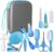 14 pcs Baby Grooming Kit, RoseFlower Baby Healthcare Kit, Baby nail cutter kits,Include Baby Brush Comb Nail Clipper Finger Toothbrush, Nursery Health Care Set for Newborns Infant Boys Girls#blue