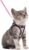 rabbitgoo Cat Harness and Leash Set for Walking Escape Proof, Adjustable Soft Kittens Vest with Reflective Strip for Cats, Comfortable Outdoor Vest, Pink, Small