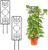 2 Pack Plant Trellis, Metal Climbing Plant Support with Moon Pattern, Small Garden Trellis for Potted Plants, Indoor Outdoor Houseplant Stand Sticks 14.1 x 4.1 Inch