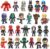 20/26 Pcs Mini Superhero Action Figure for Kids, Christmas Tree Ornaments Toys,Birthday Party Easter Toy Gifts Cupcake Decorating Sets (26 PCS)
