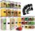 25 Pack Airtight Food Storage Containers Set, PRAKI BPA Free Plastic Dry Food Canisters for Kitchen Pantry Organization and Storage, Kitchen Storage Containers for Cereal, Flour – Labels & Marker,Black