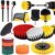 27 Piece Drill Brush Attachment Set, Power Scrubber Drill Brush Kits, Scrub Brush with Extend Long Reach Attachment, Scrub Pads & Sponge, Buffing Pads, for Bathroom/Kitchen/Car Cleaning Supplies