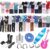 29 PCS Doll Clothes and Accessories for Ken Doll Including Handmade 5 Tops 5 Pants Casual Wear 8 Hangers 4 Pair of Shoes 2 Glasses 2 Earphone 1 Guitar 1 Surfboard for 12 Inch Boy Doll Ramdon Style