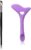 2pcs Silicone Eyeliner Aid Stencils and Fine Angled Eyeliner Brush Set, Winged Eyeliner Brush Eyeliner Guide Tool for Clean Lines To Apply Smooth Eye Liner Makeup (Purple)