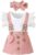 3Pcs Infant Baby Girl Clothes Newborn Summer Ruffle Ribbed Short Sleeve Tops Romper Suspender Skirt Headband Dress Outfits