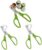 3Pcs Quail Egg Cutter Scissors Stainless Steel Pigeon Quail Egg Shell Cutters Separator Bird Cutter Kitchen Egg Shears Tool (Green)