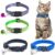 4 Pack Breakaway Cat Collar with Bell, Reflective Cat Collar Adjustable Cat Collar Quick Release Pet Collars Kitten Necklace Safe Nylon Strap Buckle Collar for Kitty Cats Small Dogs