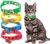 4 Pack Breakaway Cat Collars, Cat Collar with Safety Buckle and Bell, Adjustable Fruit Print Collar Fit All Cute Cats & Puppy(Pineapple, Cherry, Lemon, Avocado)