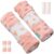 4 Packs Baby Car Seat Straps Cover Shoulder Pads for Baby Girl, Baby Car Seat Belt Pads Seat Belt Covers for All Car Seats/Pushchair/Stroller (Pink 15X5cm)