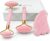 4-in-1 Pink Jade Roller and Gua Sha Set. Rose Quartz Roller with Eye Massager, Jade Gua Sha, Ridged Roller Massager. Jade Roller For Face Real Jade 100% Jade Stone Roller. Warm Facial Massager or Ice Roller