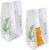 50Pcs Paper Bread Bags White Bakery Bags with Window Oil Proof Toast Bread Bag for Home Kitchen Bakery Container Snack Packing（12 * 5 inch） (White)