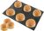 (6 Caves 10cm Round Shape For Bun) – Bluedrop Silicone Bun Bread Form Round Shape Bread Tray Perforated Bakery Moulds